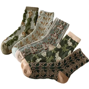 Women’s Thick Length Socks Skinfriendly Breathable Long Cotton Socks
