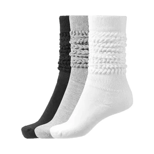 Women’s Thigh High Boot Socks Soft Scrunch Summer Dress Socks Colorful Fashion Design Custom Anti Slip Logo Cuff Crew Knee Floor