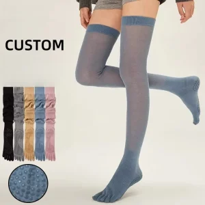 Women’s Thigh-High Pilates Knee Stockings Academic Style Long Knitted Knee Socks for Girls Youth Children in Autumn