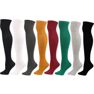 Women’s Thigh High Socks Over Knee Tights Long Stocking Knee High Leg Warmer Compression Socks