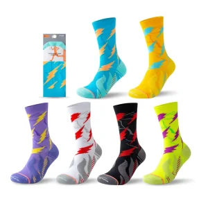 Women’s Thin Thermal Cotton Sports Socks Hip Hop Female Support Skateboarding Performance Team Padded Sox
