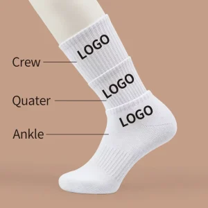 Women’s Trendy Sporty Custom Logo Socks Quick Dry Disposable Transparent Crew Knitted One Size Breathable Diabetic Daily Autumn