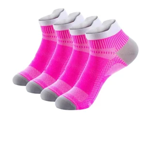 Women’s and Men’s Autumn Running Sports Compression Polyester Athletic Ankle Socks Knitted with Body Logo