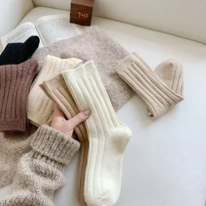 Wool Socks Minimalist College Style Warm Wool Socks comfortable Warm Socks