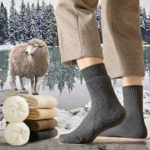 Wool Sport Socks Winter Thick Warm Crew for Snow Ski Trekking Outdoor Thermo Merino Wool Boot Socks