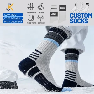 Wool Thermal Socks Thick Cushion for Hiking Skiing Running Winter Activities for Outside
