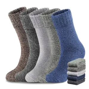 Wool Thick Thermal Socks Heavyweight Warm Soft Durable Socks for Men Outdoor Activities