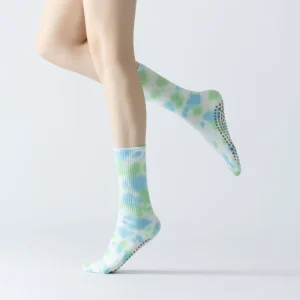 Woven High Terry Short Socks Men Body Logo Trending Tie Dye Print Fashionable Streetwear Sport Running Summer Ankle