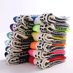 Xiangyi Autumn Calcetines Deportivas High Quality Breathable Anti Slip Football Soccer Custom Grip Socks Bottom Logo