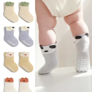 Xiangyi Baby Boys Girls Breathable Non Slip Anti Skid Ankle Grippers Spring Walking Socks