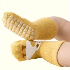 Xiangyi Chaussettes Enfants Spring Autumn Non Slip Grip Unisex Boys Girls Toddler Socks
