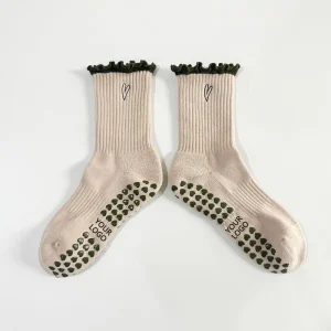 Yoga Socks Indoor Pilates Soles Spot Glue Non slip Mid tube Socks Women’s Running Fitness Socks