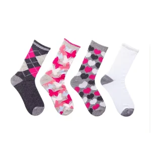 Young Teen Women’s Plain Beautiful Socks Heart Women’s Footie Flat Fashion Woman Cute Sock