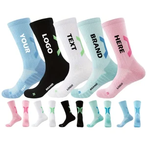 Youth Baseball Knee Socks with Thermal Lining Digital Printed Cuff Knitted High Ankle Warmth Retention