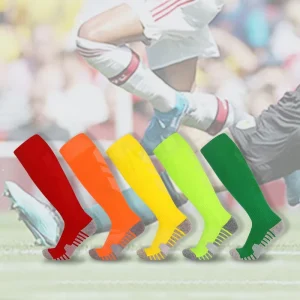 Youth Fashion Compression Football Training Socks Long Knee Men’s Cotton Cushion Bottom Non-slip Sports Socks