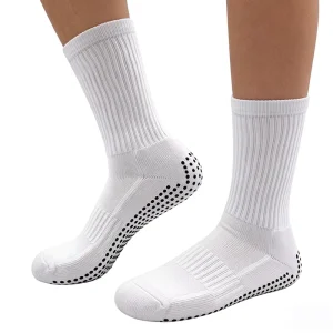 Youth Men’s Non slip Diabetic Crew Socks Spring Custom Logo Cycling Knitted Mid calf Quick Dry