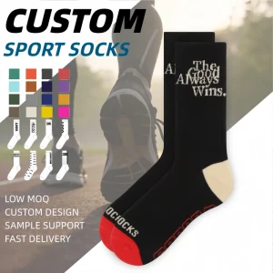 Youth Spring Thermal Locking Colorfast Comfortable Cotton Rich Knitted Crew Athletic Socks