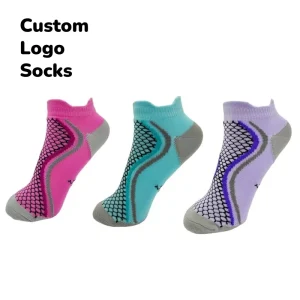 Youth Women Breathable Eco Friendly Quick Dry Sports Ankle Socks Spring Bright Color Low Cut Running Cycling Foot Cushion Custom