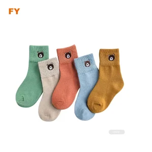 ZJFY I022 Kids Socks Baby Girl Kids 100% Cotton Socks Infant Baby Socks
