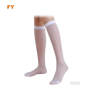 ZJFY L114 Transparent Knee High Socks Thin Knee-high Socks