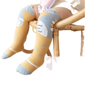 Zhuji Baby Stockings Class Autumn Thickened 100% Cotton Breathable Jacquard Dinosaur Three dimensional Children’s Socks