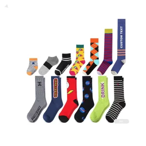 custom knit men socks customised cotton socks