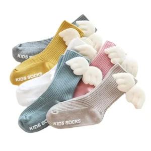 in Stock Crew Anti Slip Grips Socks Cute Soft Infant Baby Breathable Thermal Winter Cotton Cartoon Kids Socks