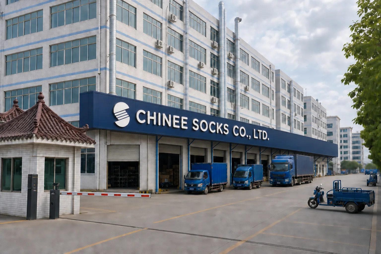 CHINEE SOCKS CO., LTD. manufacturing campus in Zhejiang, China